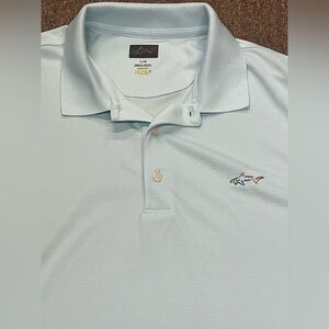 Greg Norman Polo Shirt Adult L Baby Blue Play Dry Mens